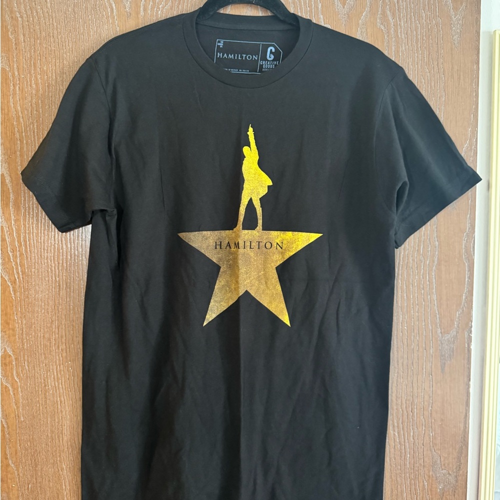 Medium Hamilton Black Creative Goods T-Shirt with Gold Logo